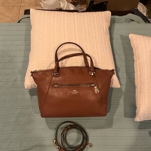 Coach Brown Leather Prairie Satchel